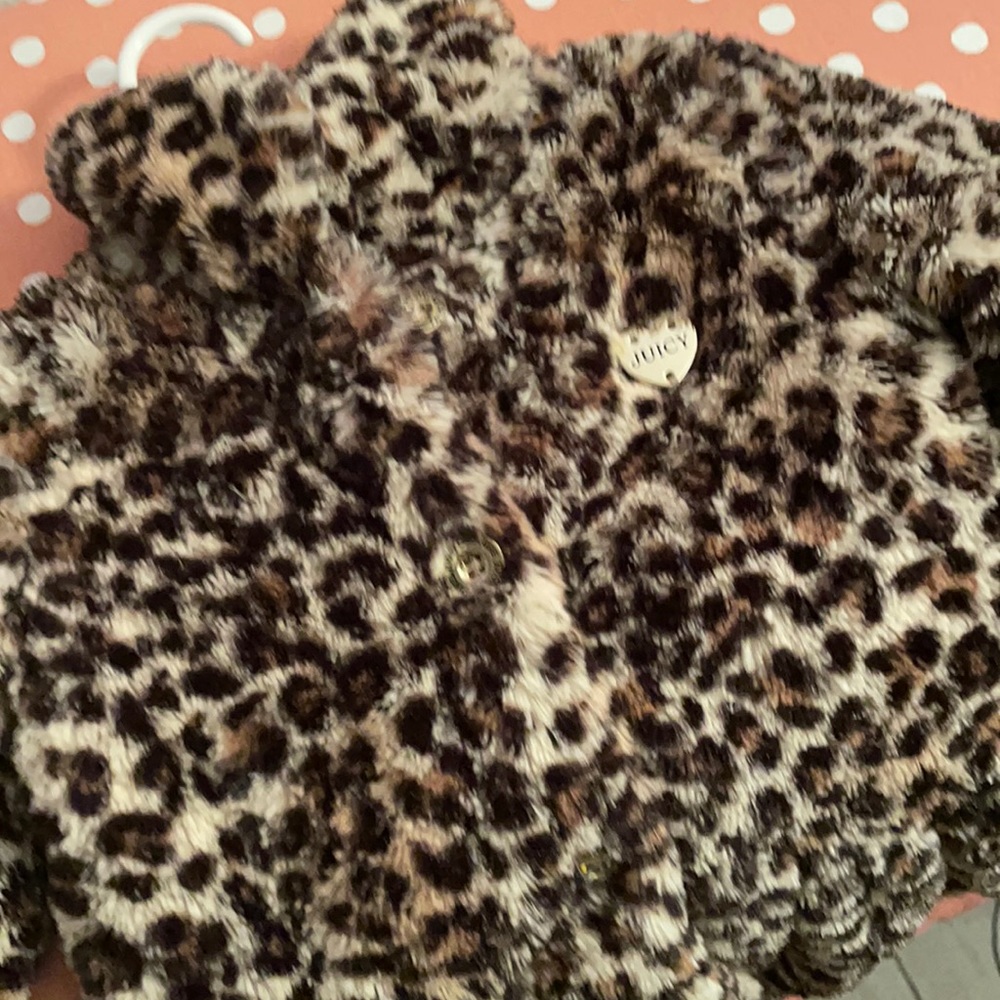 EUC faux fur coat for infant child.